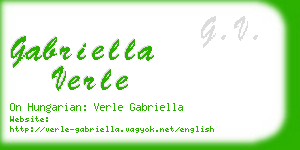 gabriella verle business card